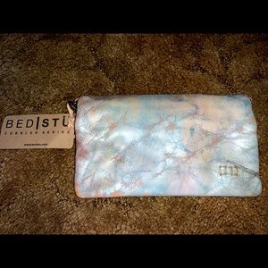 Bed Stu Cadence Blue Havana Crossbody Bag Wallet